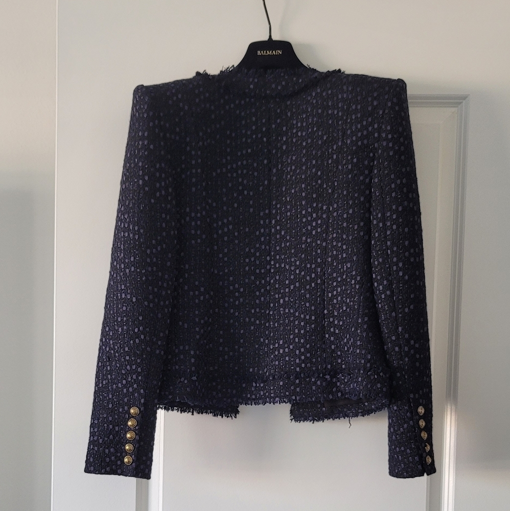 Balmain Structured Tweed Jacket - Picture 2 of 9